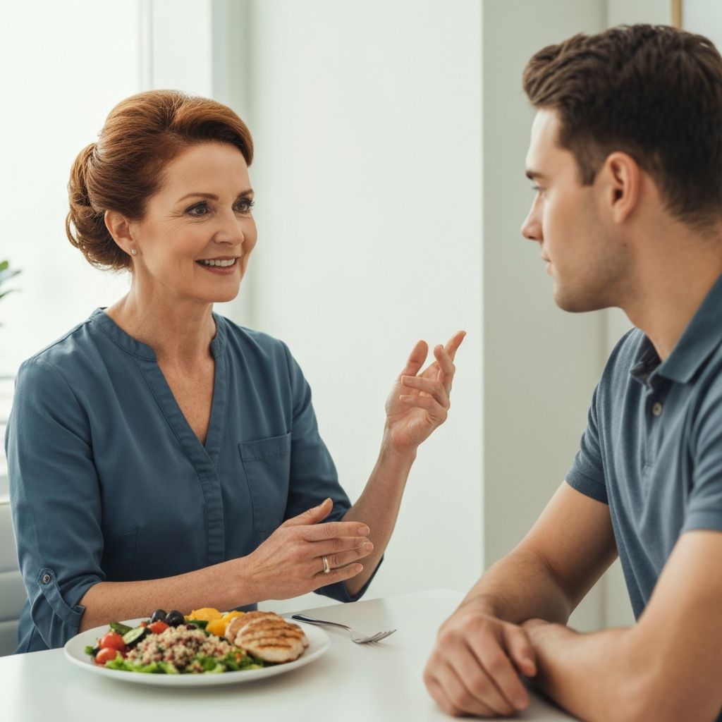 Nutritionist consultation session